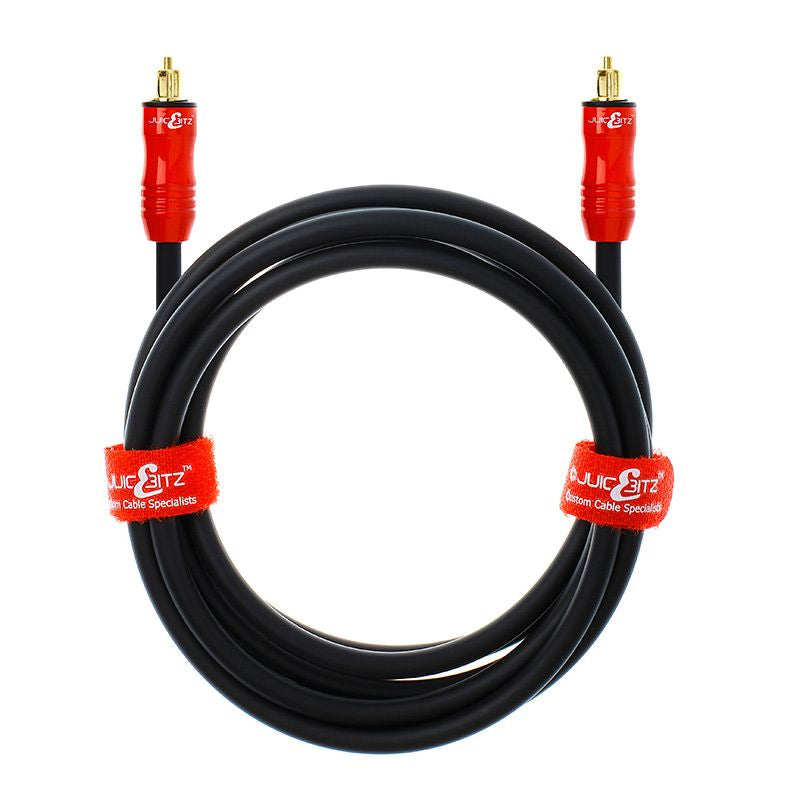 thumbnail image 2 of AURUM Angled Toslink Optical Audio Cable 2m – Swivel Connector, Braided, Gold-Plated 2 of 6