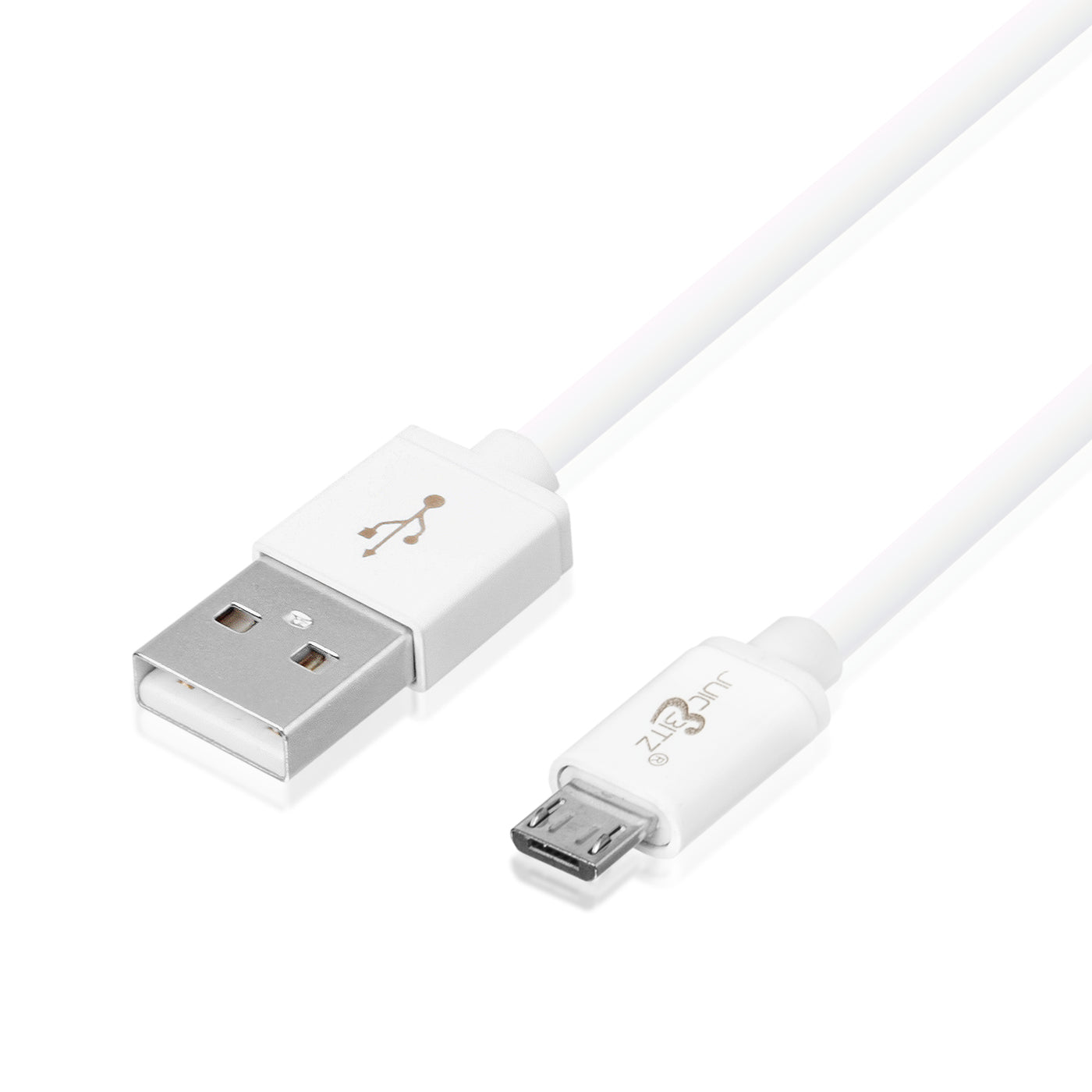 Micro-USB to USB2.0 Fast Charger & High Speed Data Cable - White