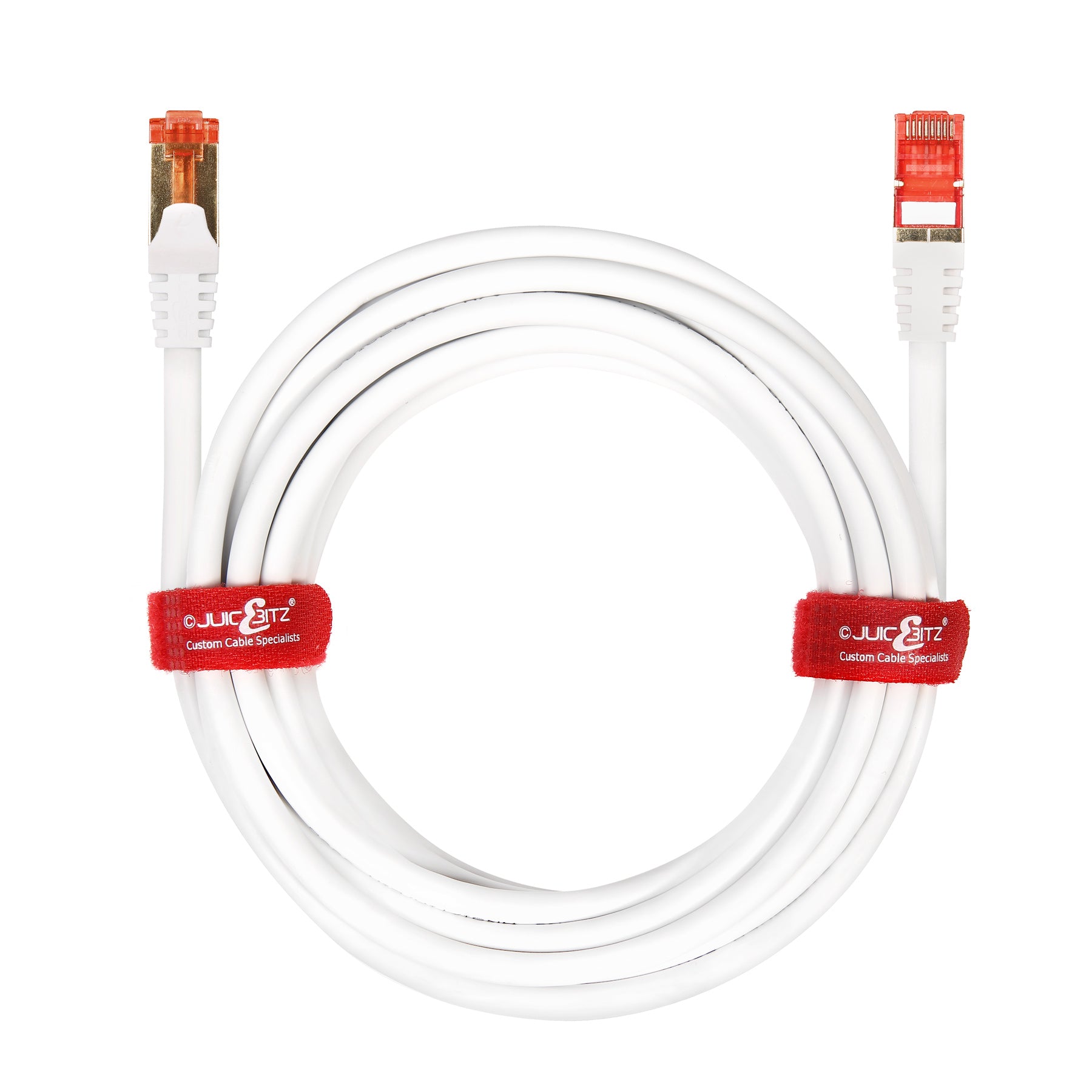 CAT6 Shielded RJ45 Network LAN SFTP Patch Cable LSZH - White