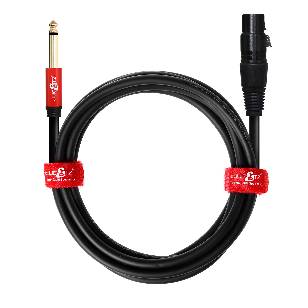 Female XLR to 6.35mm 1/4" Jack Lead Microphone & Speaker Audio Cable
