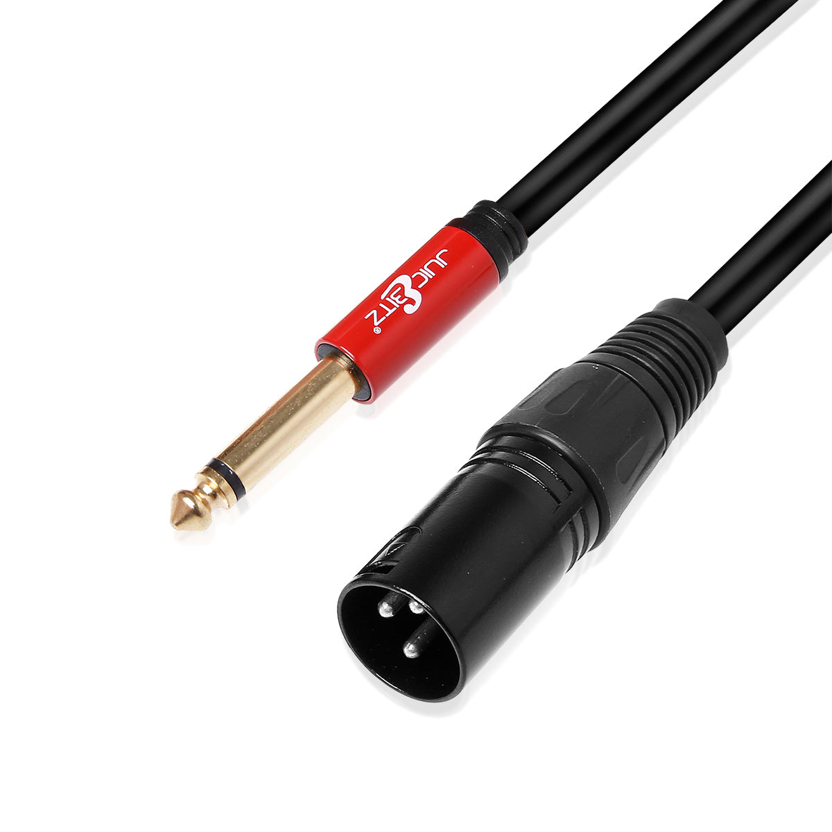 6.35mm 1/4" Mono Jack Lead to Male XLR Shielded Speaker Audio Cable