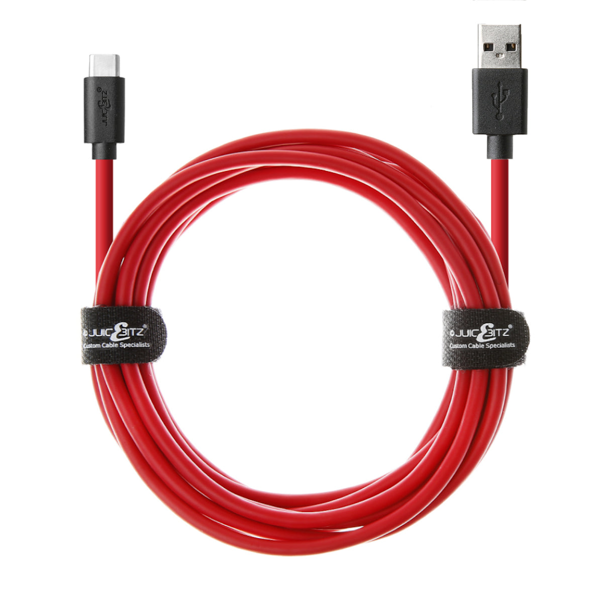 USB 2.0 Male to USB-C 3A Fast Charger Data Cable - Red