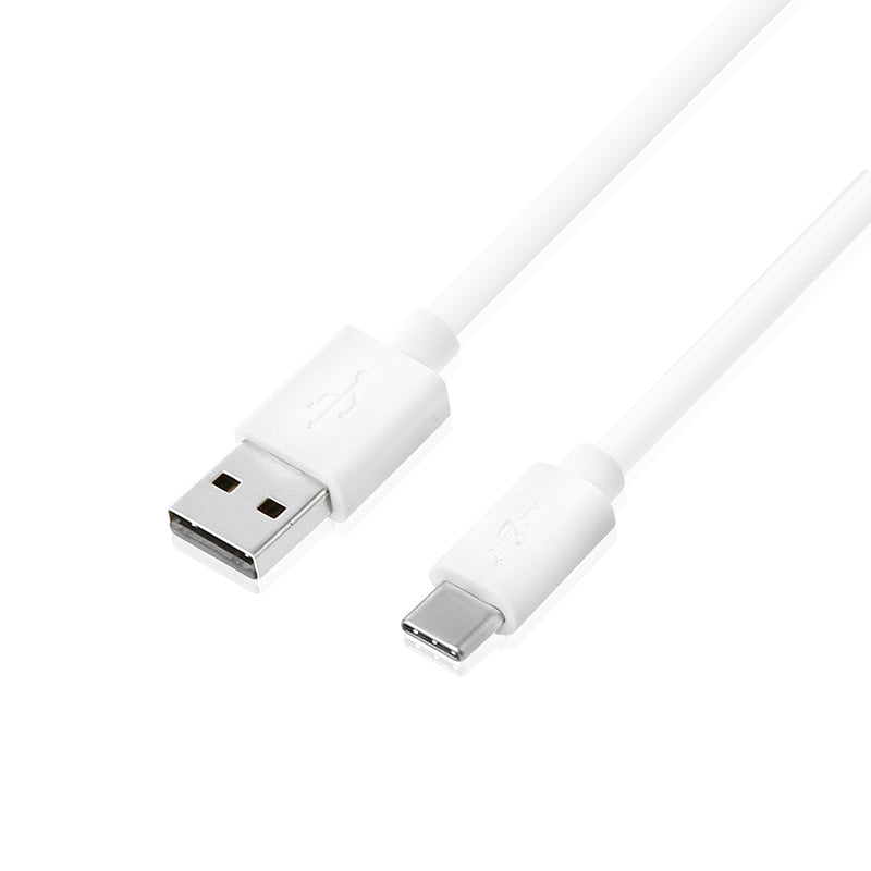 USB 2.0 Male to USB-C 3A Fast Charger Data Cable - White
