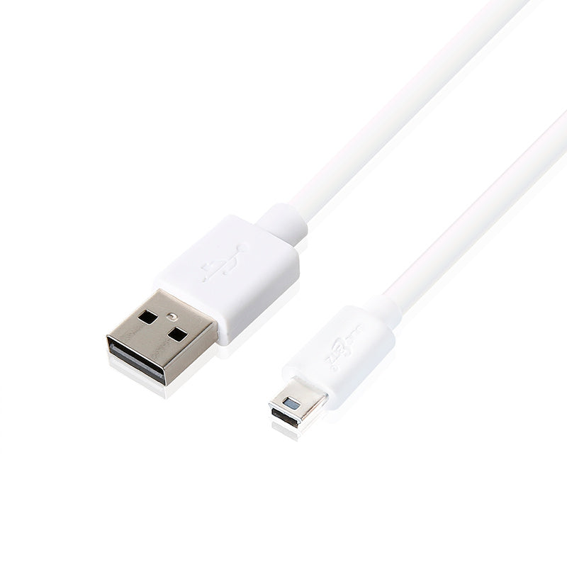 USB 2.0 Male to Mini-USB Charger Data Cable - White