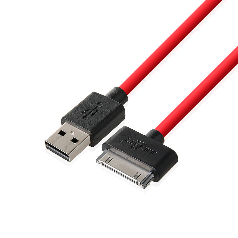 Apple 30 Pin USB Charger Cable Sync Lead for iPhone, iPad, iPod - Red