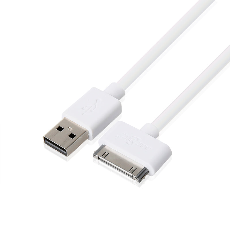 Apple 30 Pin USB Charger Cable Sync Lead for iPhone, iPad, iPod - White