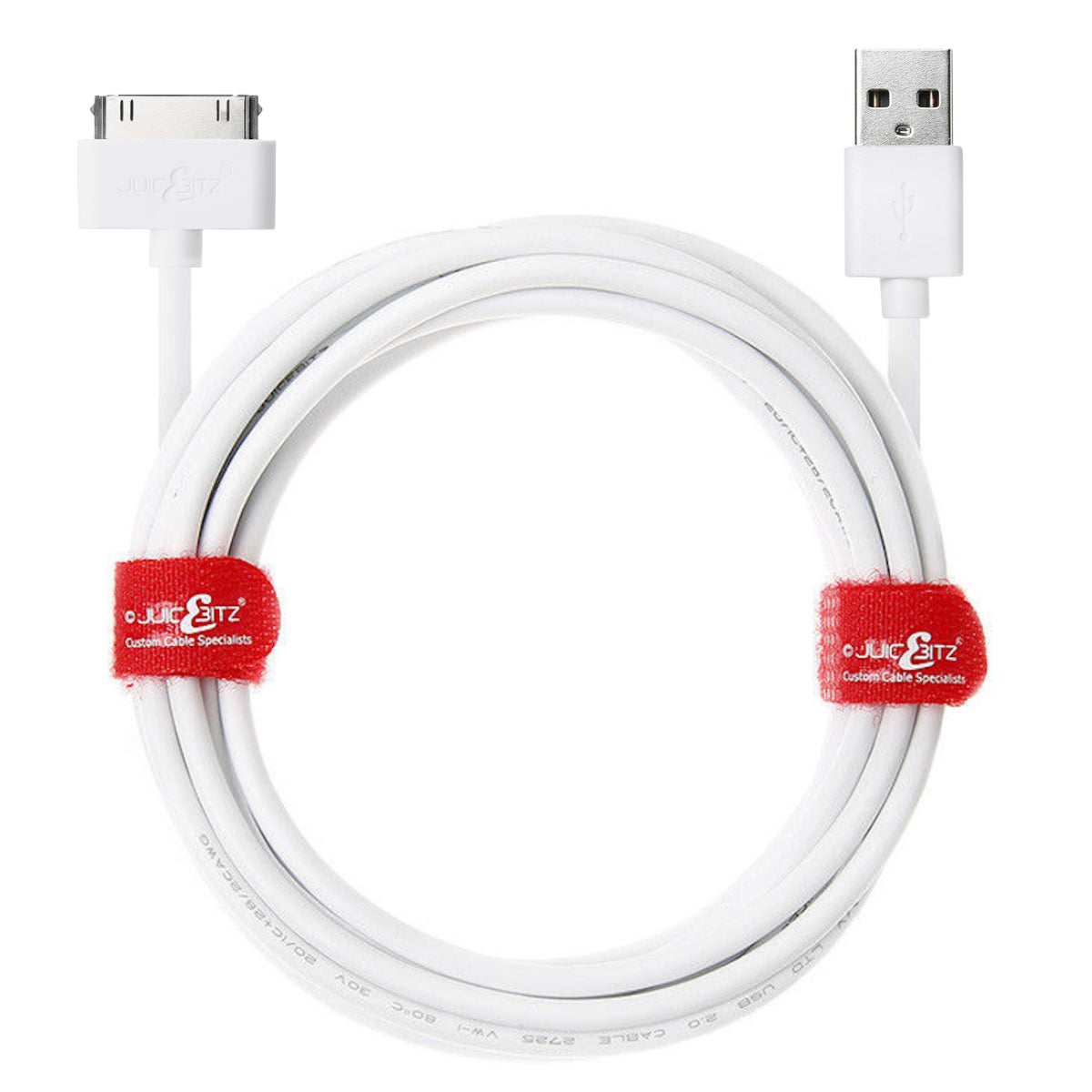 Apple 30 Pin USB Charger Cable Sync Lead for iPhone, iPad, iPod - White