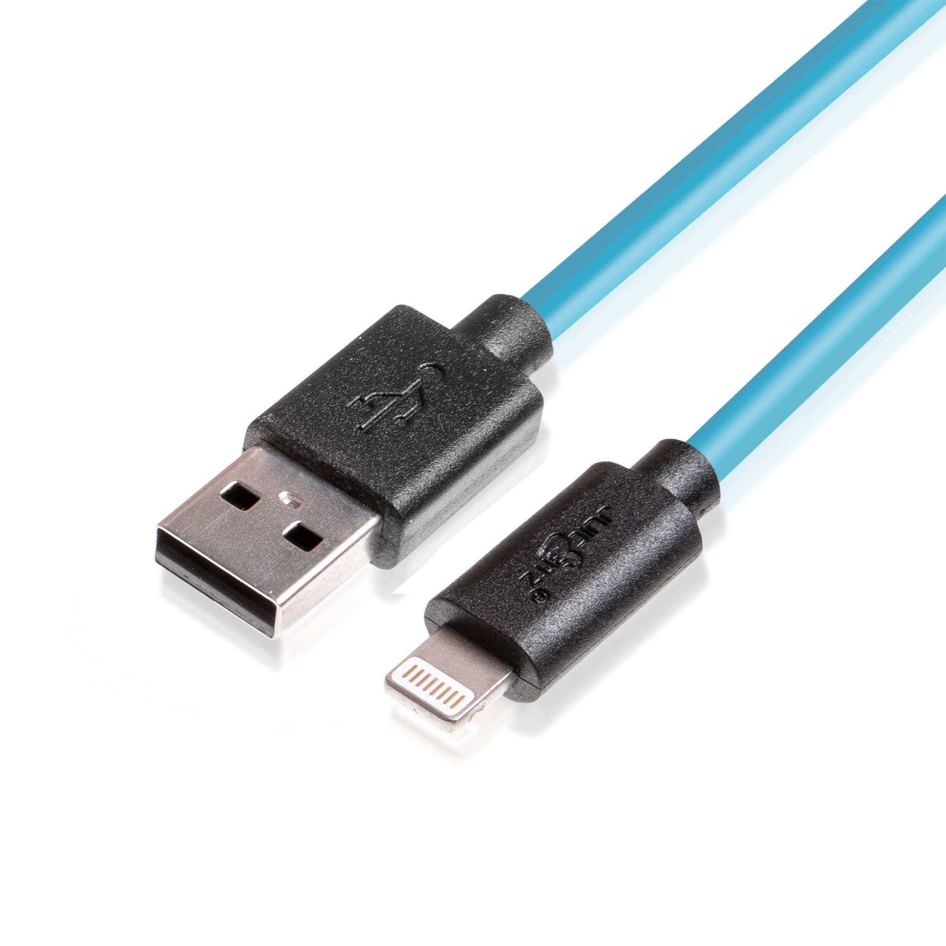 USB Charger Cable Data Sync Lead for iPhone, iPad, iPod - Blue