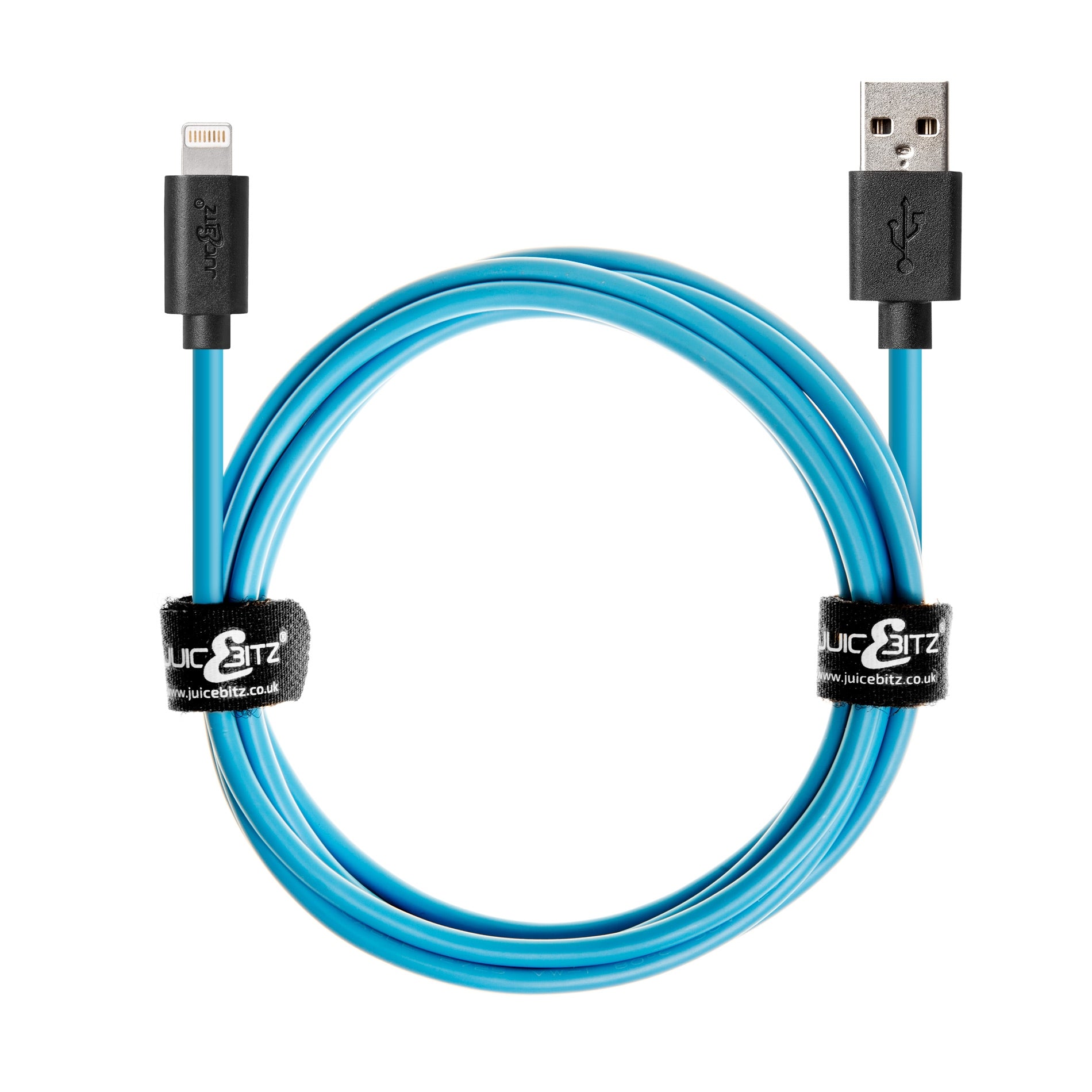 USB Charger Cable Data Sync Lead for iPhone, iPad, iPod - Blue
