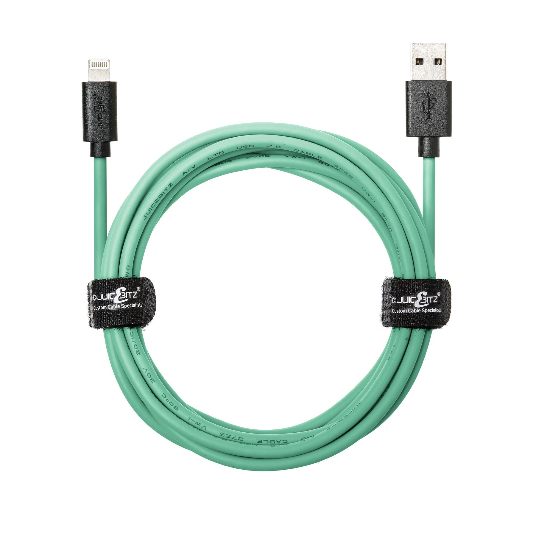 USB Charger Cable Data Sync Lead for iPhone, iPad, iPod - Green