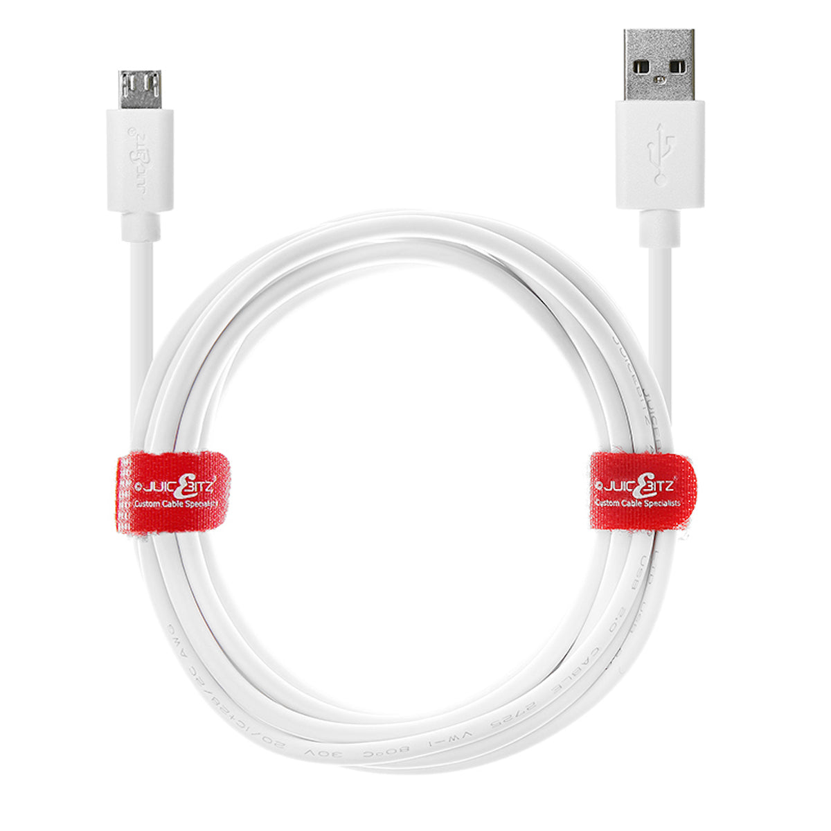 USB 2.0 to Micro-USB Fast Charger Cable High Speed Data Transfer Lead - White